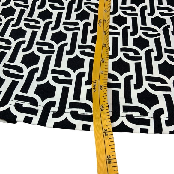 Lands' End Women’s Size Small Black White Lace Up Chest Geometric Dress‎ - Picture 11 of 13